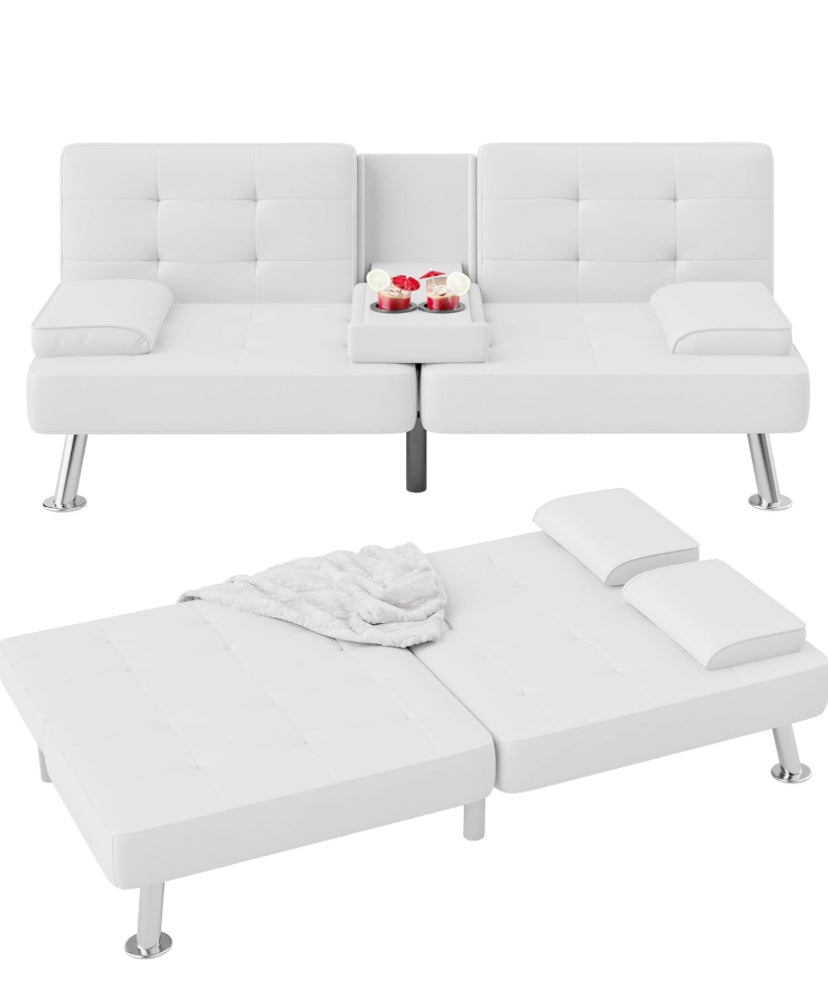 White futon